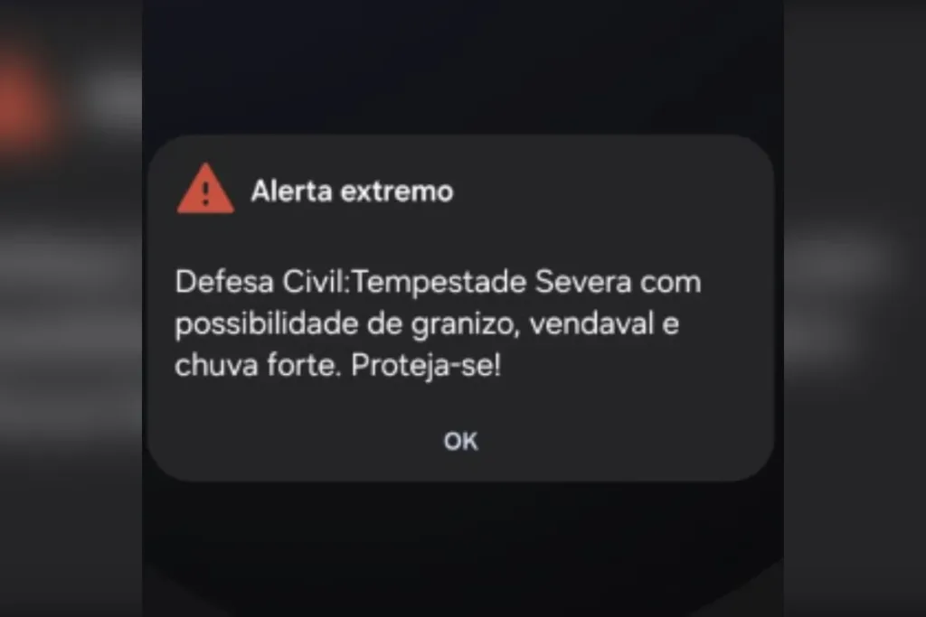 Chuva forte, vendaval e granizo: moradores de BH recebem 3 alertas seguidos