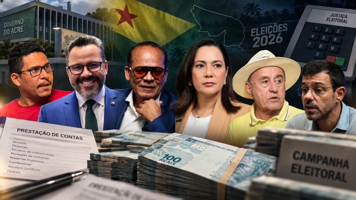 Candidatos ao governo do Acre já gastaram R$ 3,8 milhões; veja ranking