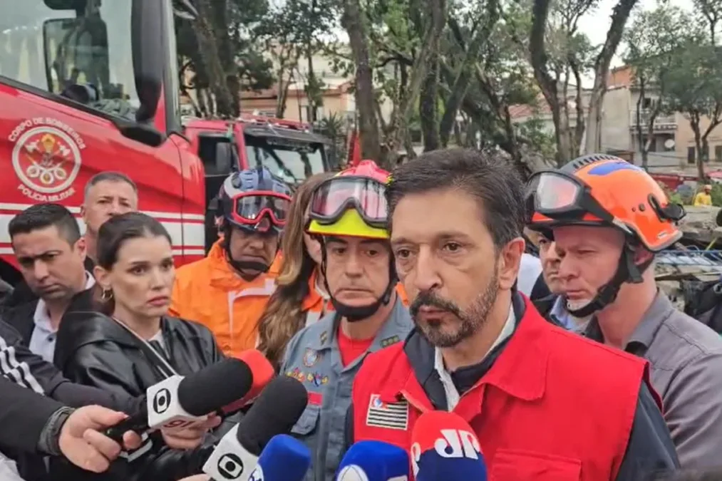 Donos de construtora de prédio que desabou em SP serão presos, diz Nunes