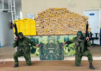 Apreensão de 200 kg de drogas em Senador Guiomard pelo GEFRON.