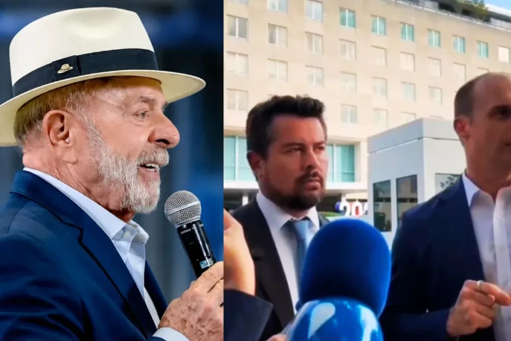 Eduardo em Washington e Lula no ataque: discursos opostos movem o voto