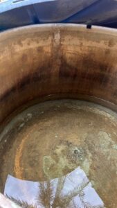 Caixa d'água vazia em residência da Cidade Nova, em Sena Madureira
