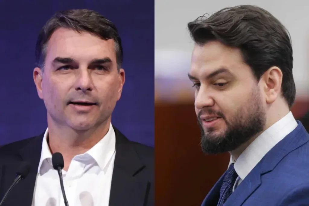Flávio Bolsonaro visita Filipe Martins na prisão neste sábado (5/9)