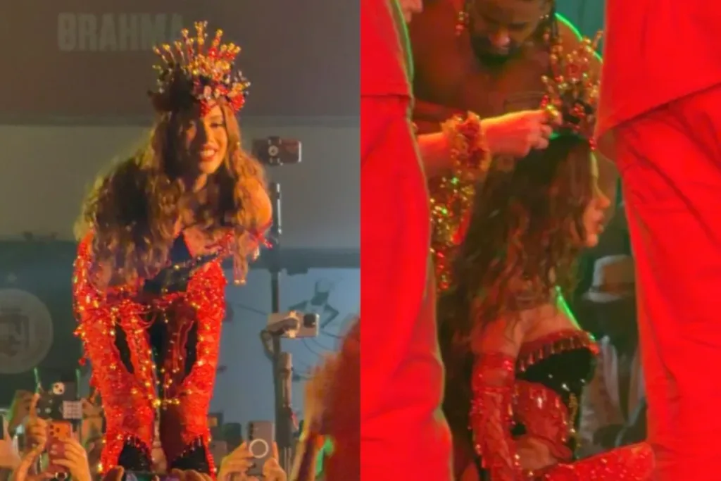 Grande Rio: assista ao momento da coroação de Anitta como rainha de bateria