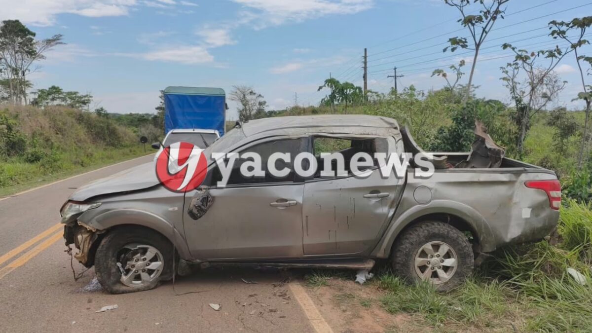 Acidente na BR-317 próximo a Brasiléia deixa 1 morto e 4 feridos