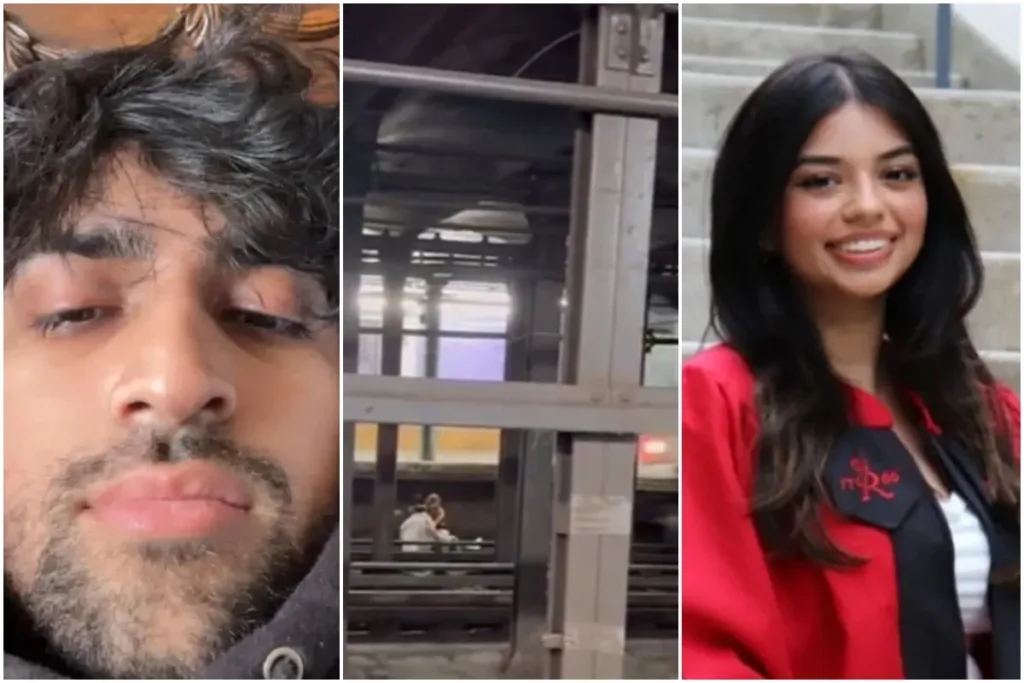 Homem e mulher sentam em trilhos e morrem atropelados pelo metrô de NY