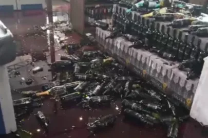 Homem quebra garrafas de vinho e dá prejuízo de R$ 60 mil em mercado de SP