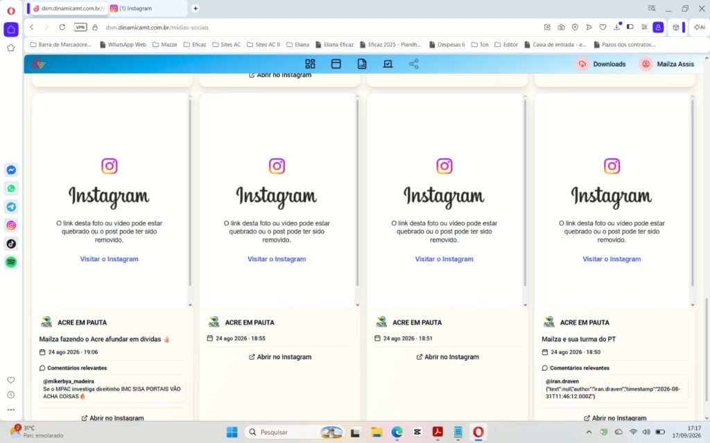 Investigação sobre suposta milícia digital contra Mailza reúne 85 perfis na Justiça.