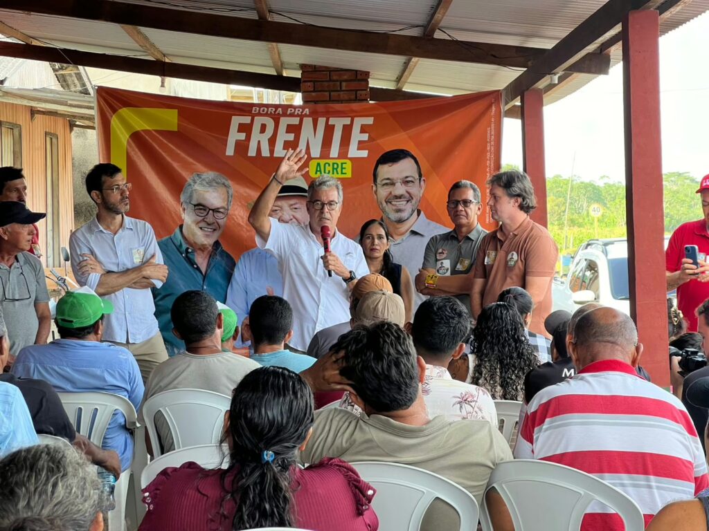 Jorge Viana e Thor Dantas lançam campanha em Porto Walter.