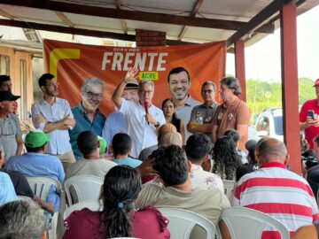 Jorge Viana e Thor Dantas lançam campanha em Porto Walter.