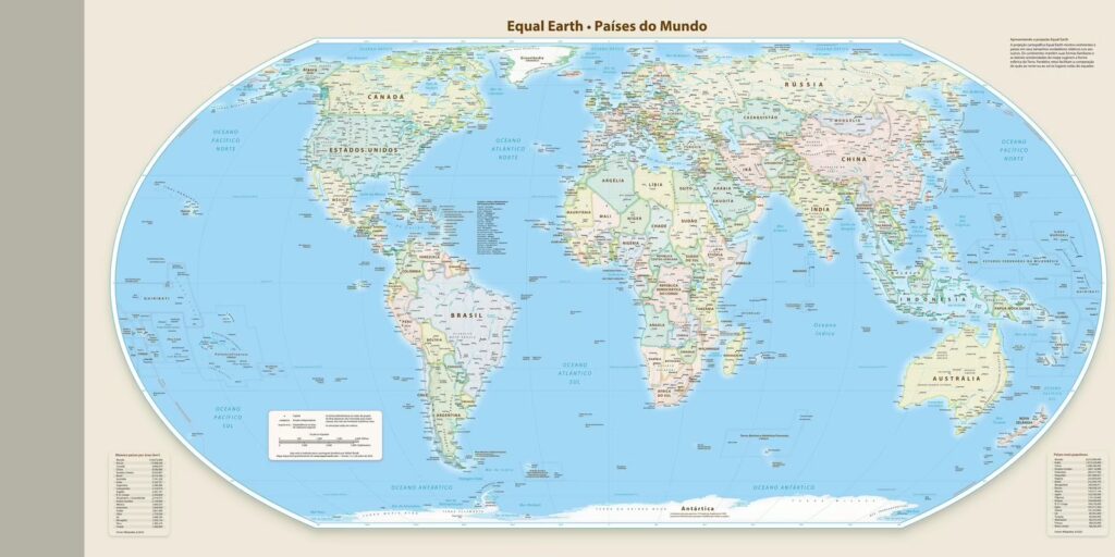 Novo mapa-múndi corrige tamanho da África, América do Sul e Ásia