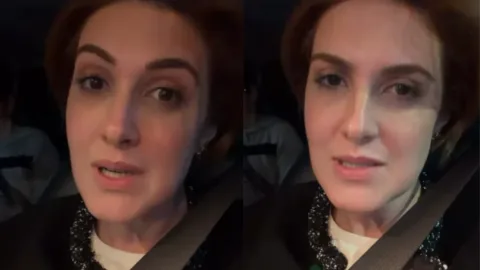 Mila Seidl gravou vídeos nas redes sociais para atualizar o estado de saúde do marido e explicar as restrições de visita na UTI.