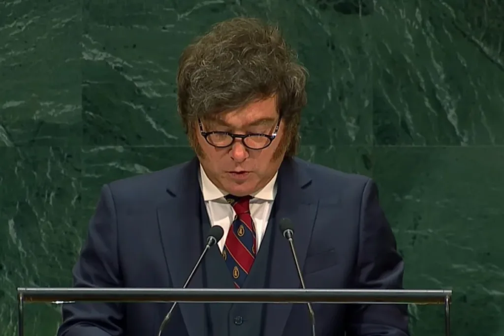 Milei trata Malvinas como "causa nacional" e critica a ONU em discurso