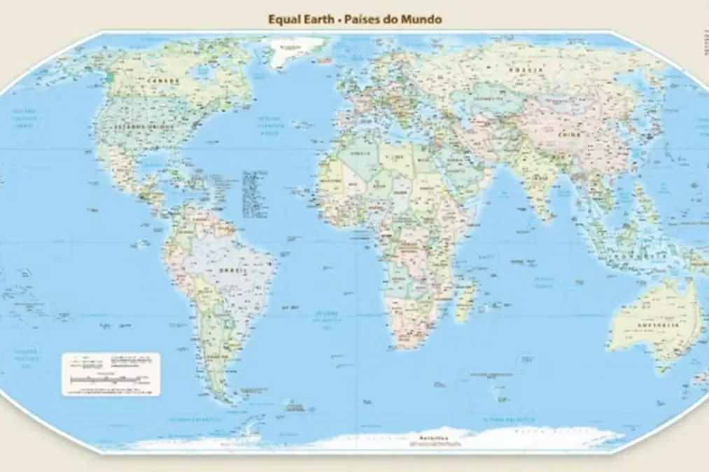 ONU aprova adoção de novo mapa-múndi que mostra tamanho real da África