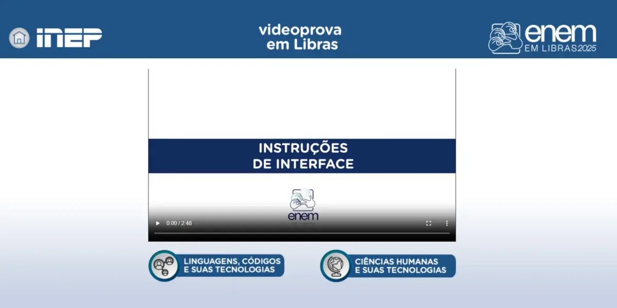 Plataforma Enem Libras ganha atualização com provas de 2017 a 2025