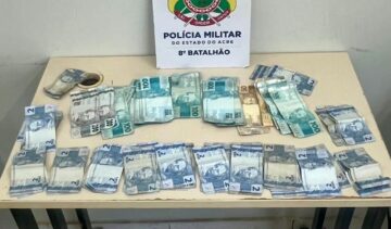 Viatura do 8º Batalhão da Polícia Militar do Acre em Sena Madureira.