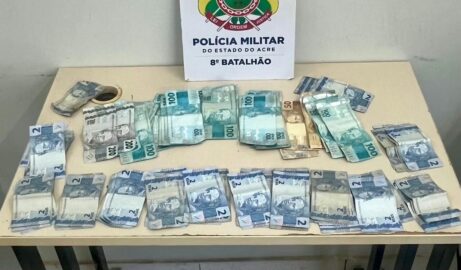 Viatura do 8º Batalhão da Polícia Militar do Acre em Sena Madureira.