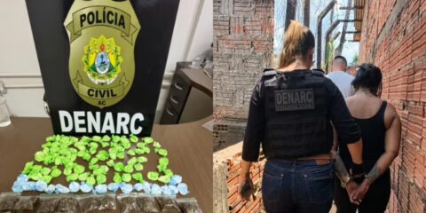 Polícia Civil apreende drogas em Rio Branco durante operação contra ponto suspeito de tráfico.