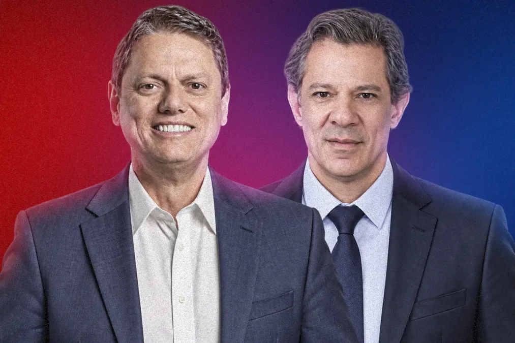 Real Time Big Data indica vitória de Tarcísio sobre Haddad no 1º turno