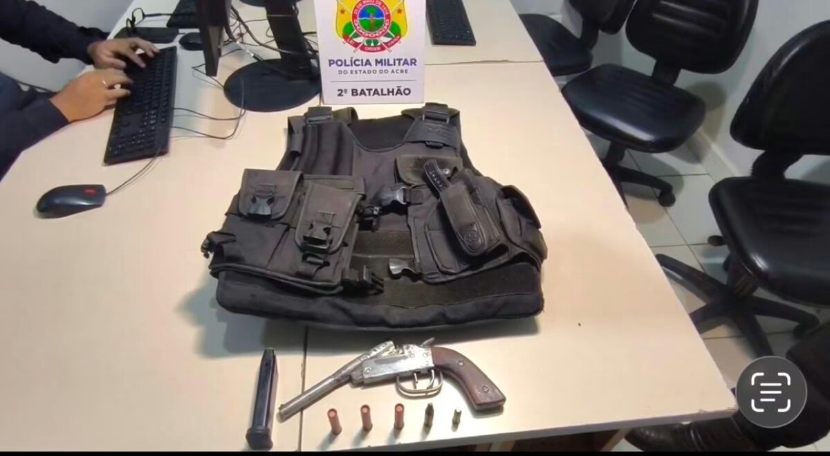 Arma e colete balístico são apreendidos na Cidade do Povo durante ocorrência