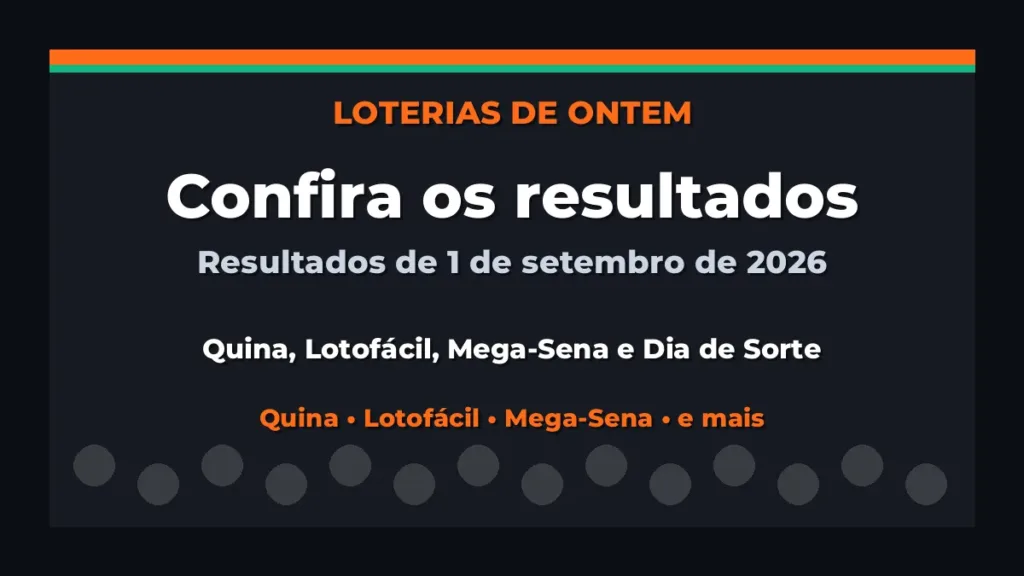 Confira o Resultado da Quina, Lotofácil de ontem e outras loterias