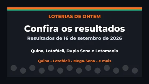 Confira o Resultado da Quina, Lotofácil de ontem e outras loterias