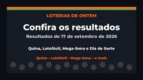 Confira o Resultado da Quina, Lotofácil de ontem e outras loterias