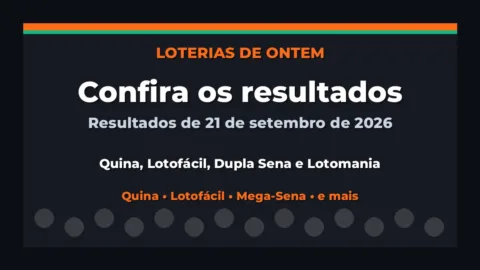 Confira o Resultado da Quina, Lotofácil de ontem e outras loterias