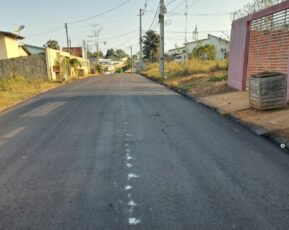 Pavimentação da rua Manoel Firmino no Jardim Primavera em Sena Madureira
