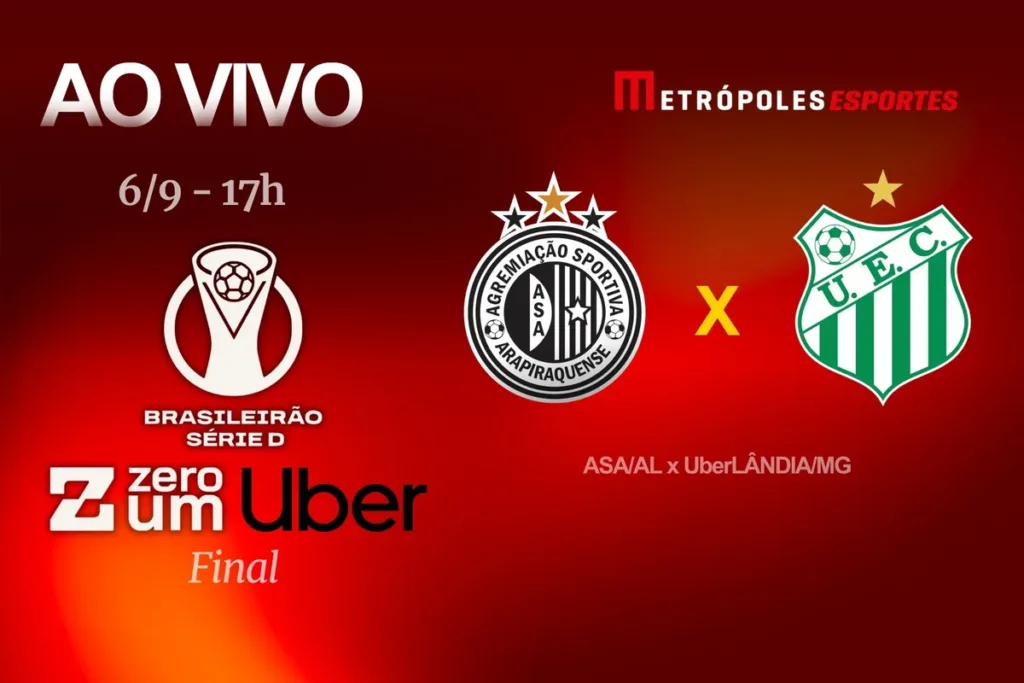 Série D ZeroUm: Metrópoles transmite ASA-AL x UberLÂNDIA-MG ao vivo