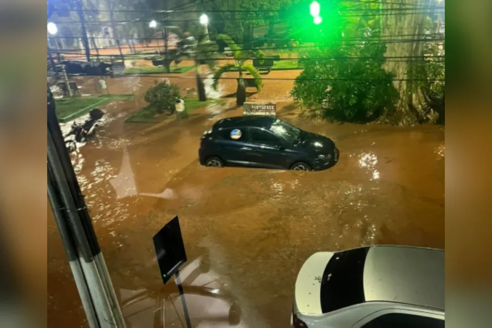 Temporal alaga ruas e deixa cidades cobertas de granizo em MG