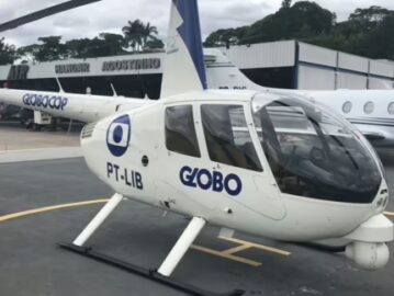 Helicóptero da Globo é impedido de levantar voo após vento de até 70km/h no Rio